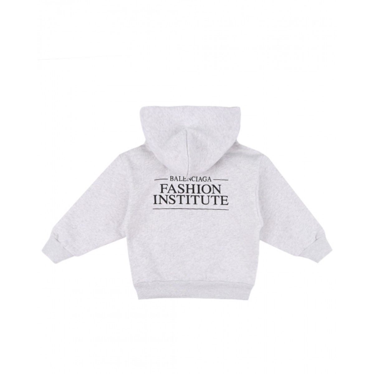 Grey Fashion institute print hoodie