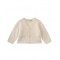 Cashmere cardigan in milk white