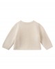 Cashmere cardigan in milk white