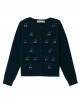 Hand-embroidered cashmere cardigan