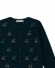 Hand-embroidered cashmere cardigan