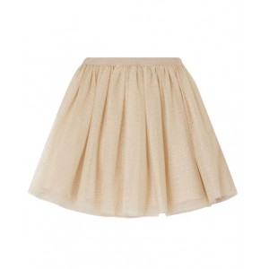 Polka dot skirt with tulle