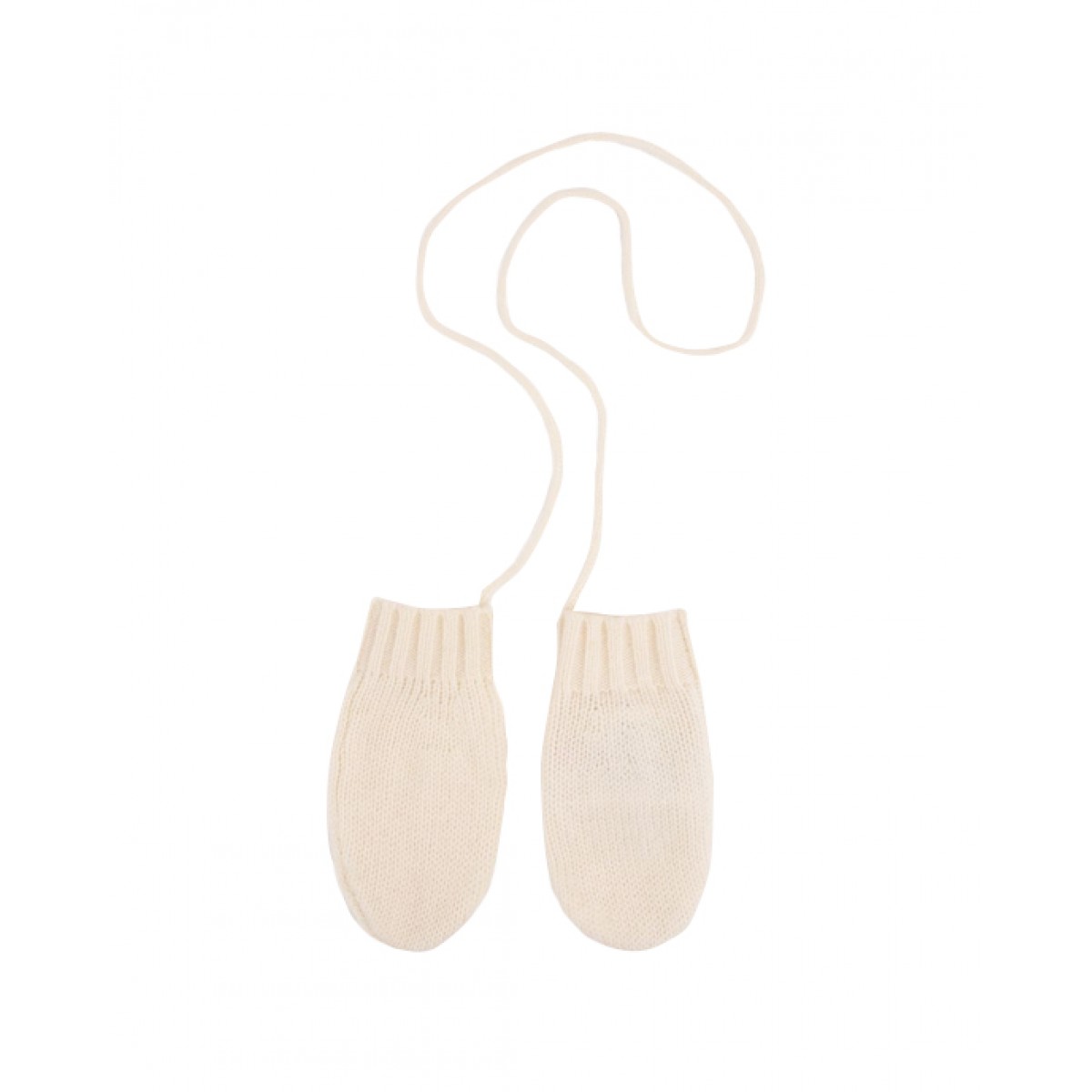 Milk white mittens