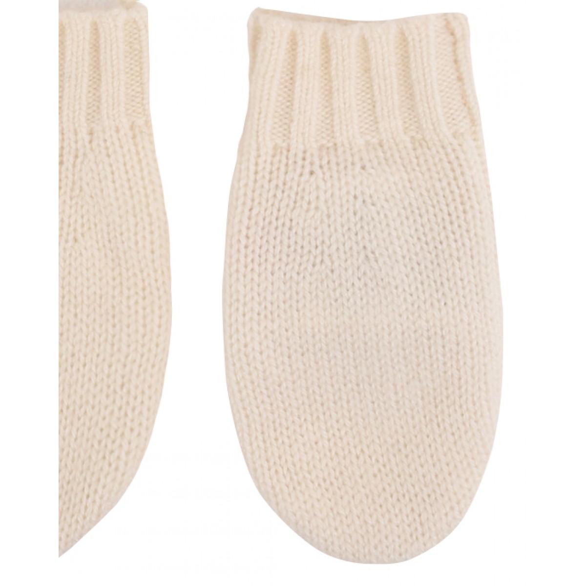 Milk white mittens
