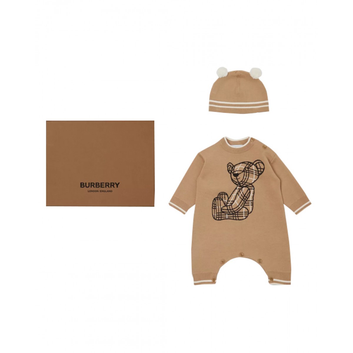 Thomas Bear wool blend two-piece baby set