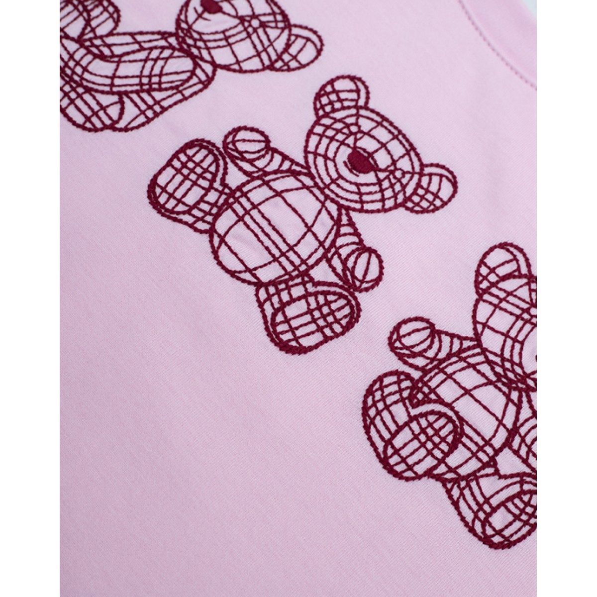 Pink cotton Thomas Bear T-shirt