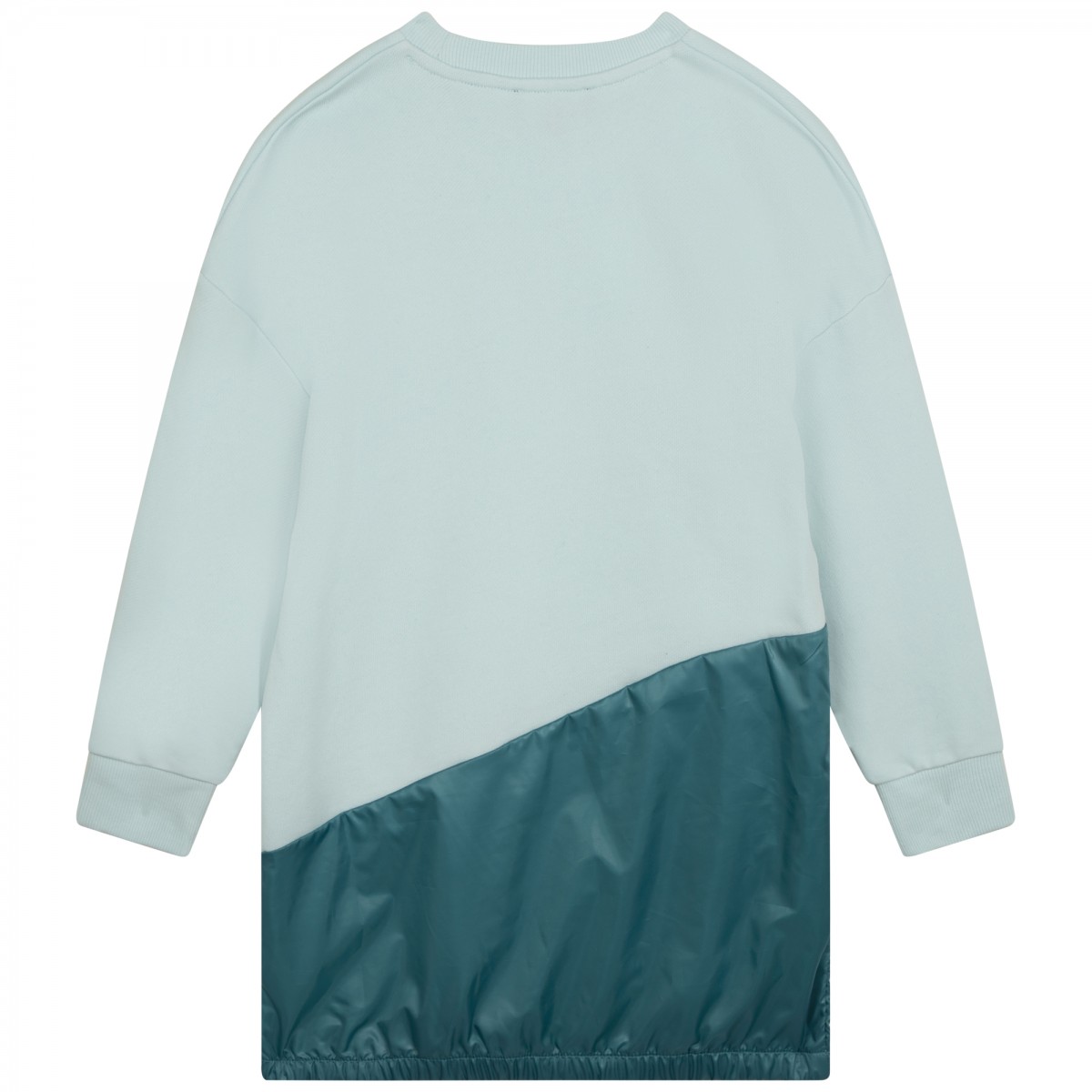 Aqua blue zip-detail dress