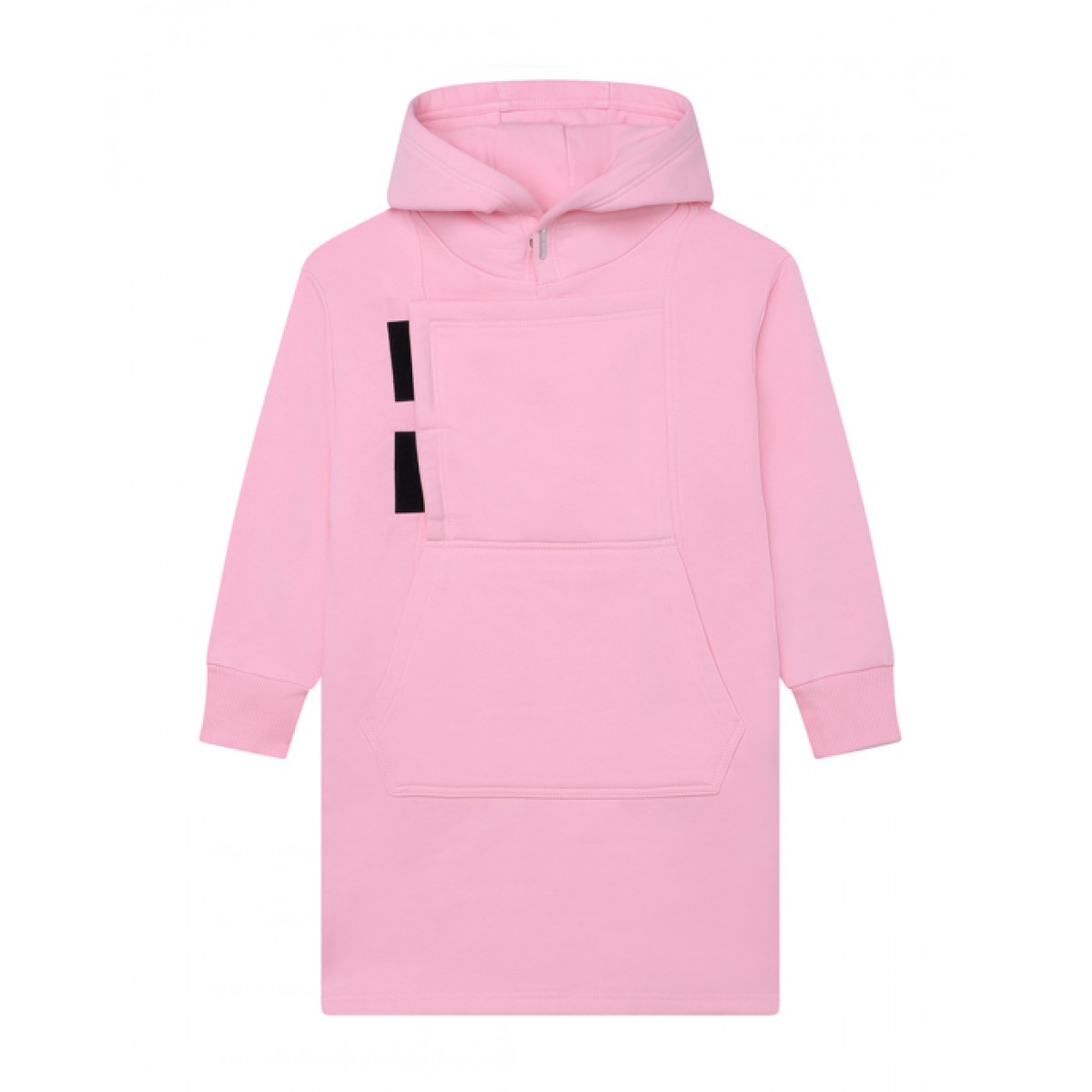 Pink sweatshirt dress