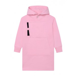 Pink sweatshirt dress