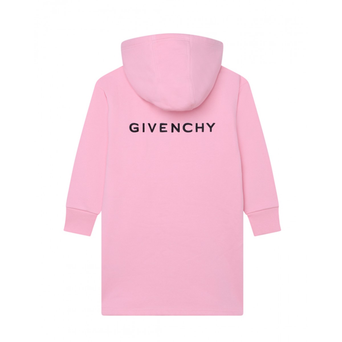Pink sweatshirt dress