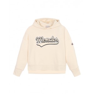 Cotton logo applique hoodie