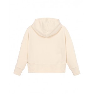 Cotton logo applique hoodie
