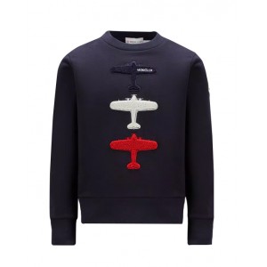 Sweatshirt with aeroplane motif