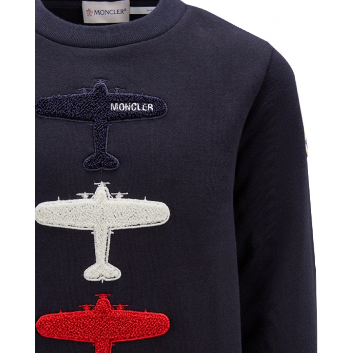 Sweatshirt with aeroplane motif