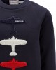 Sweatshirt with aeroplane motif