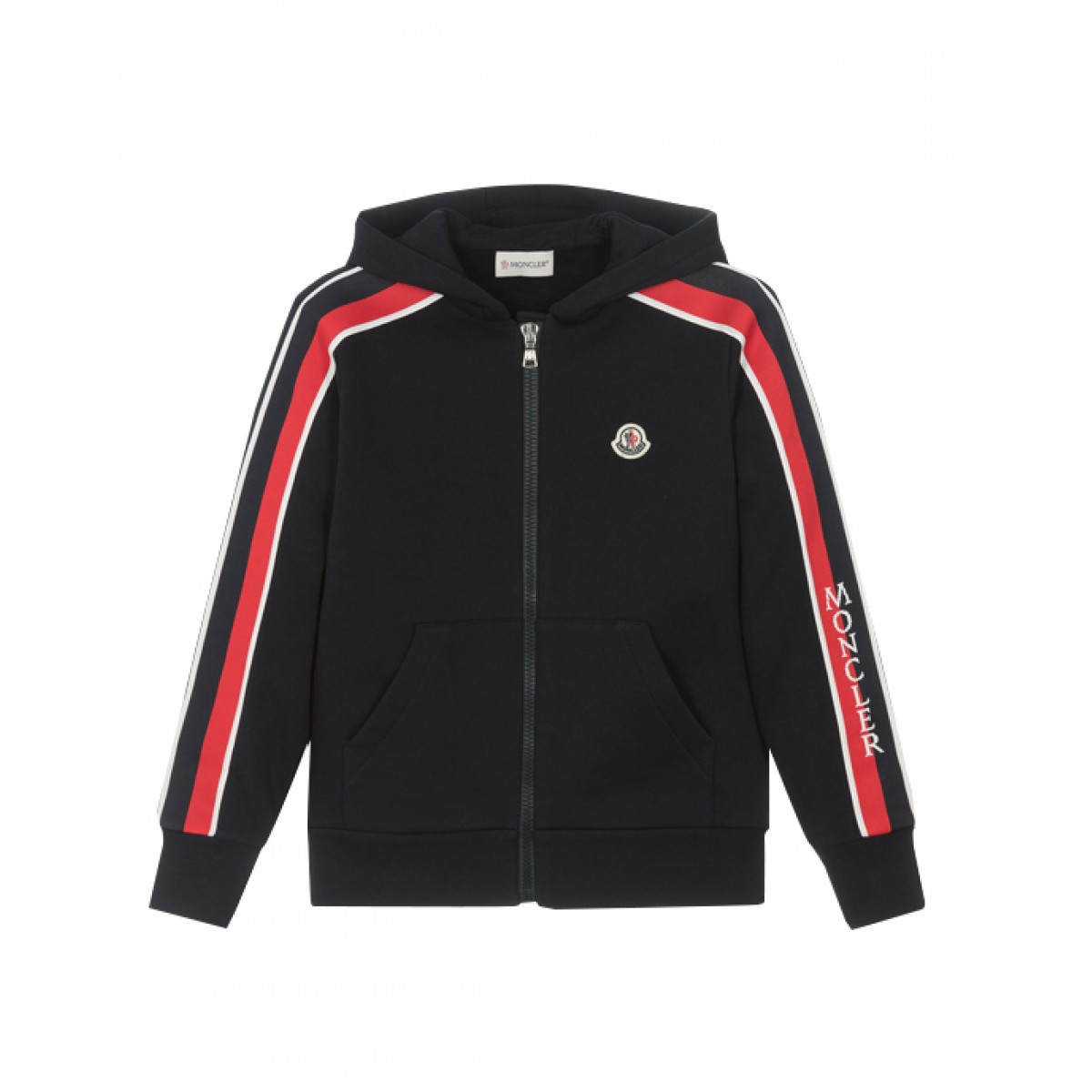 Navy blue zip-up hoodie for boys
