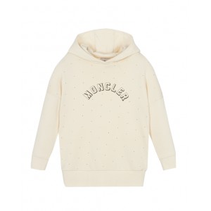 Girls ivory hooded sweatshirt dress
