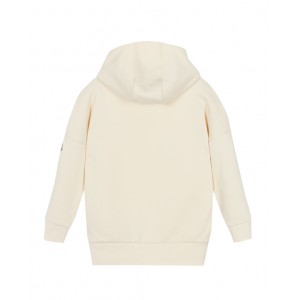 Girls ivory hooded sweatshirt dress