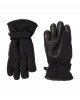 Padded ski gloves with leather details