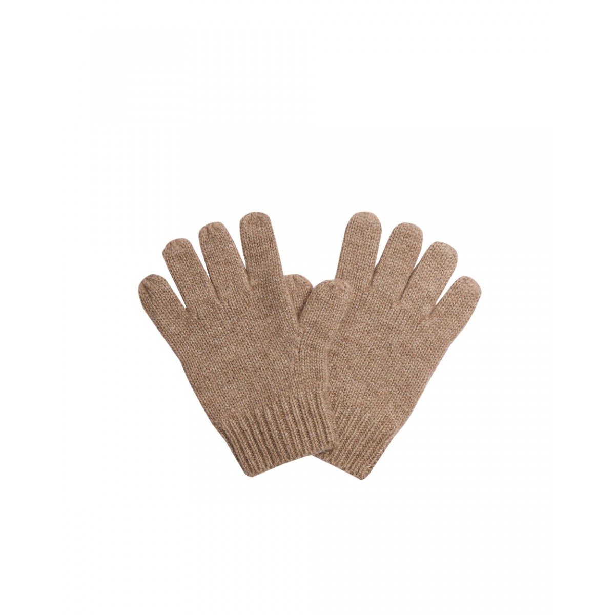 Birk beige cashmere gloves