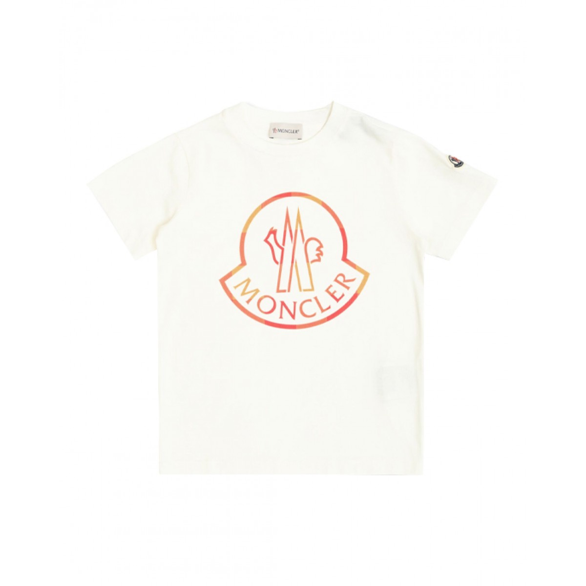 White cotton T-shirt with logo