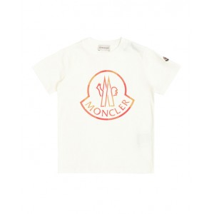 White cotton T-shirt with logo