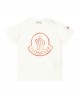 White cotton T-shirt with logo
