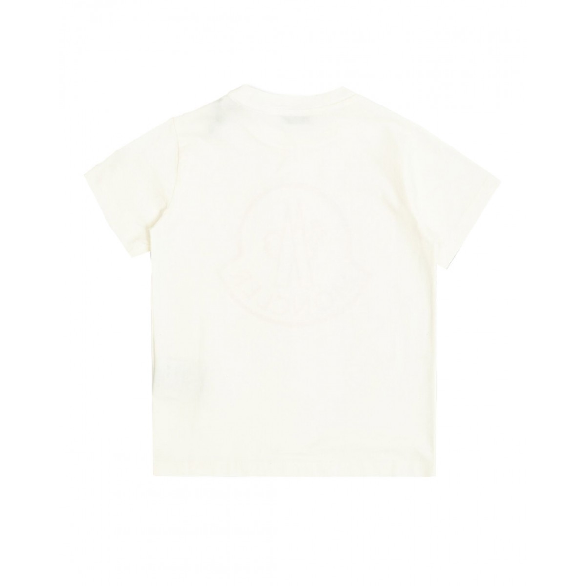 White cotton T-shirt with logo