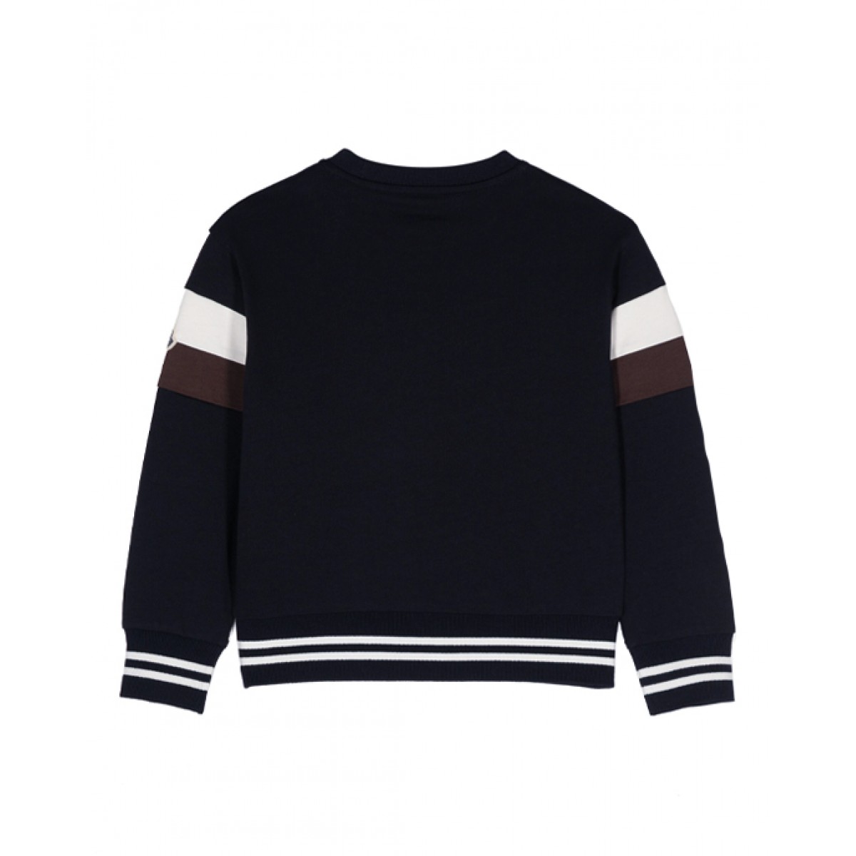 Navy cotton sweatshirt with logo