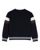 Navy cotton sweatshirt with logo