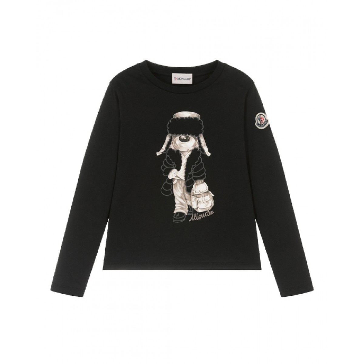Cotton long sleeve T-shirt with print