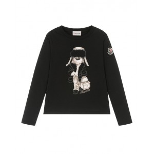 Cotton long sleeve T-shirt with print