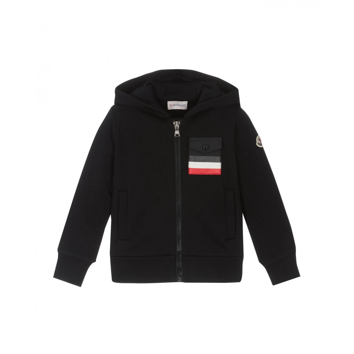 Navy blue zip-up hoodie