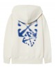 Beige faded arrow hoodie