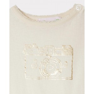 Camera print T-shirt