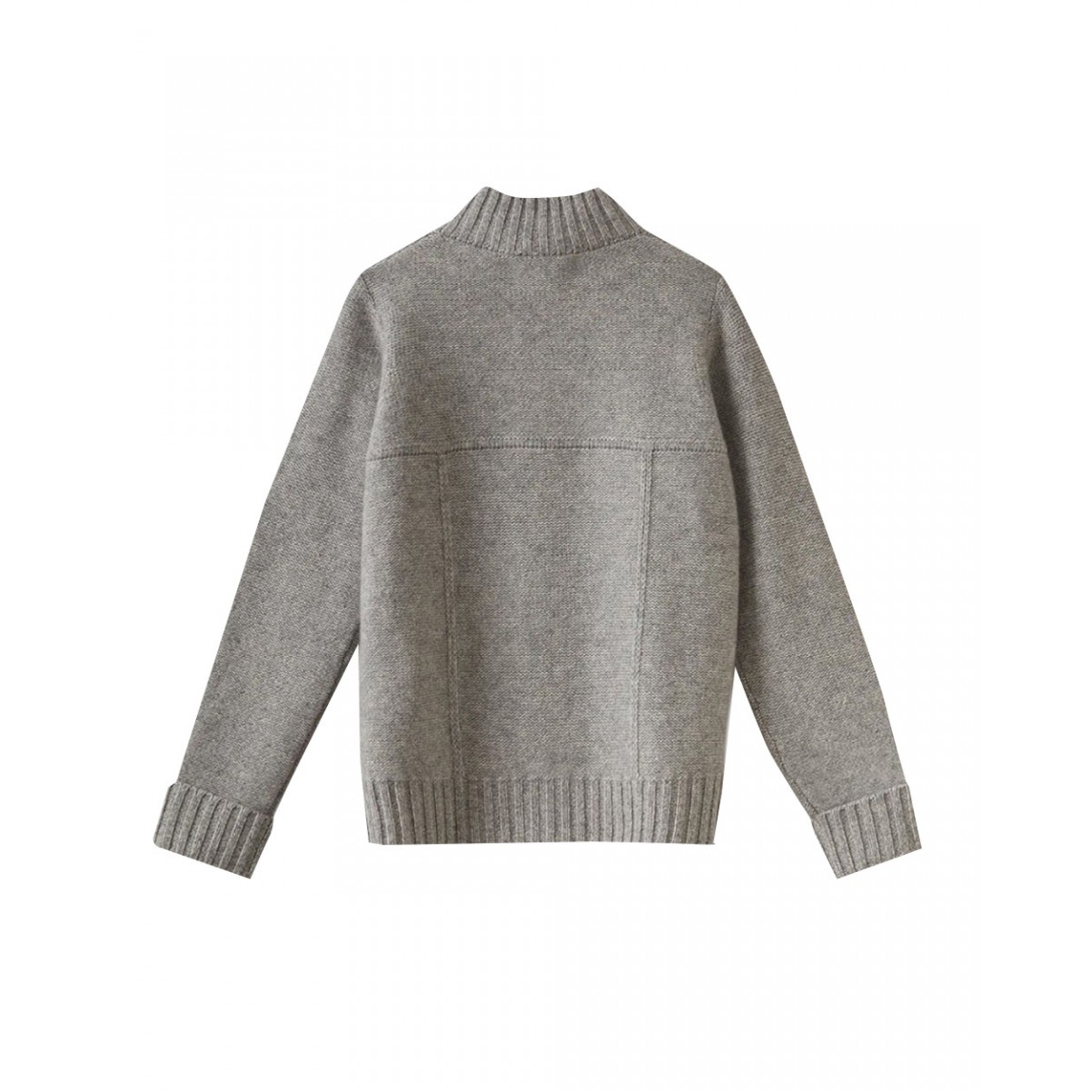Cashmere cardigan heathered gray