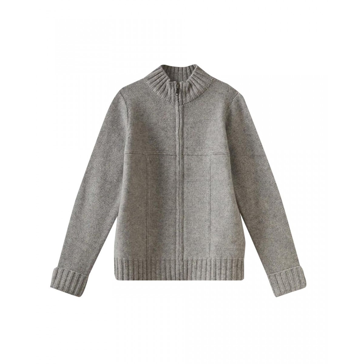 Cashmere cardigan heathered gray