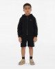Check trim cotton zip hoodie