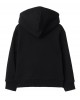 Check trim cotton zip hoodie