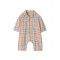 Cotton check jumpsuit