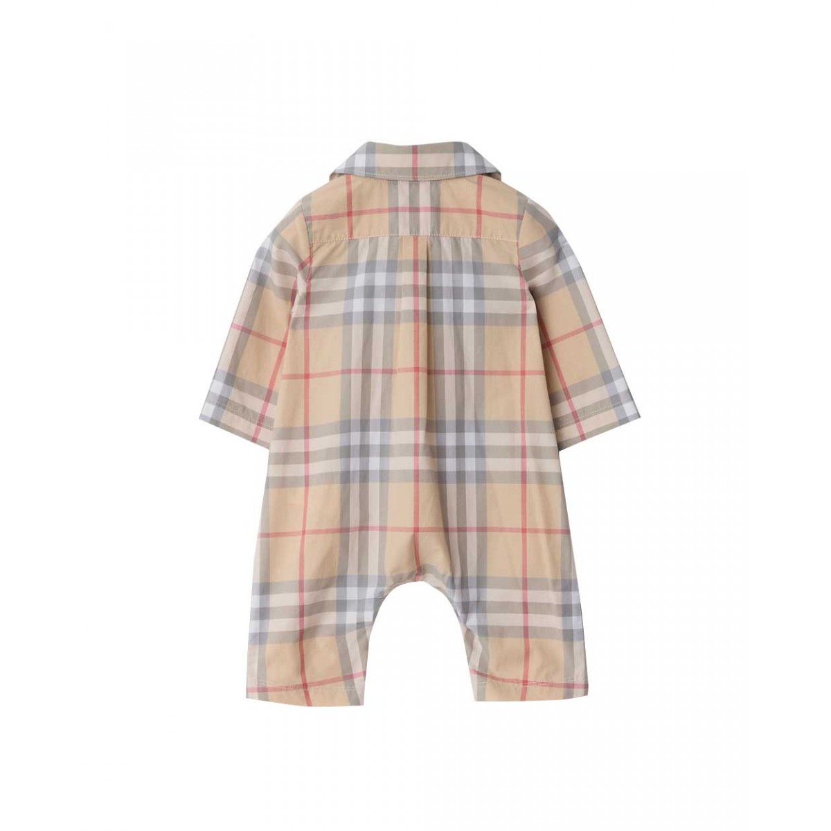 Cotton check jumpsuit