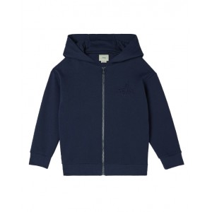 Dark blue cotton hoodie
