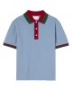 Polo shirt – blue with web trim