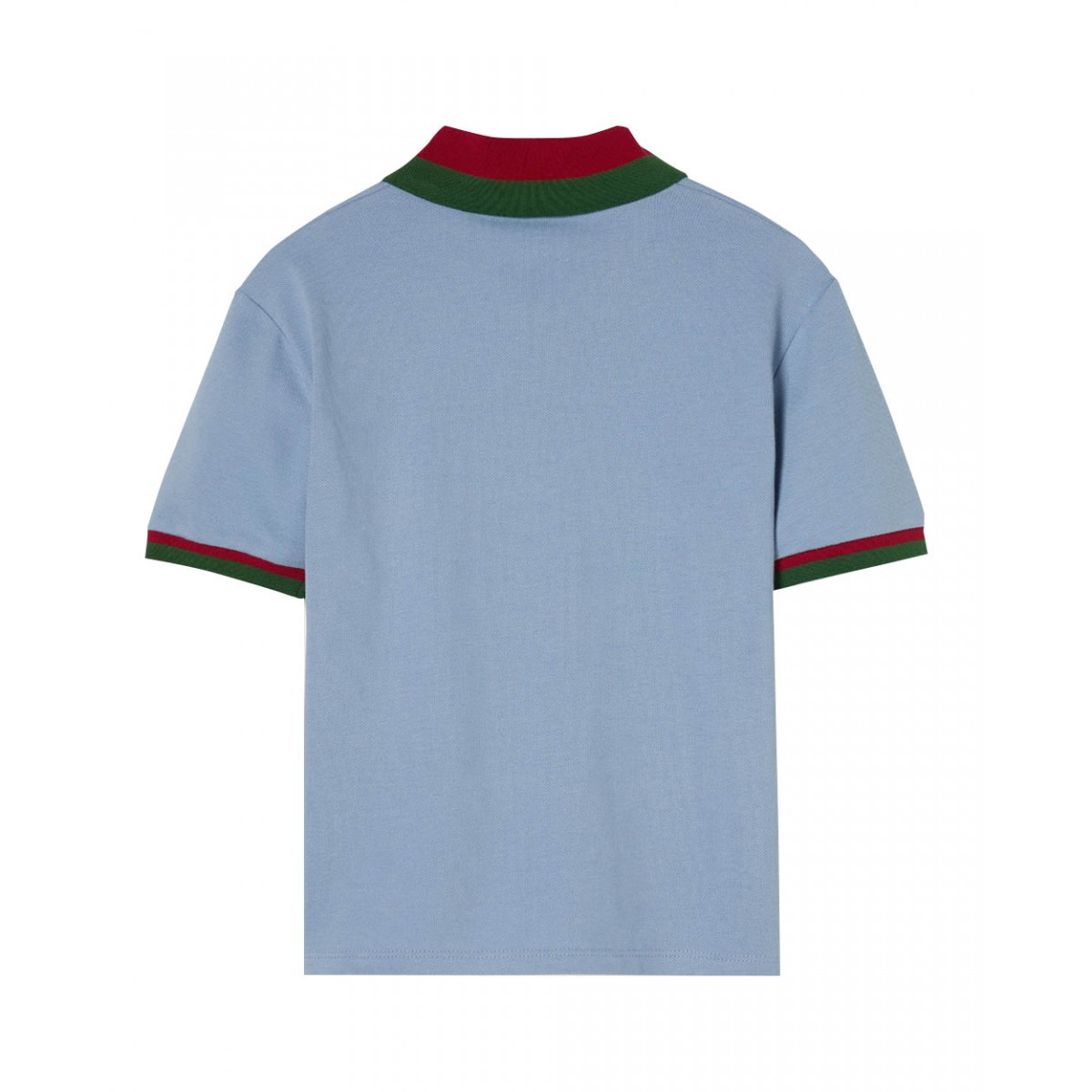 Polo shirt – blue with web trim