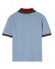 Polo shirt – blue with web trim