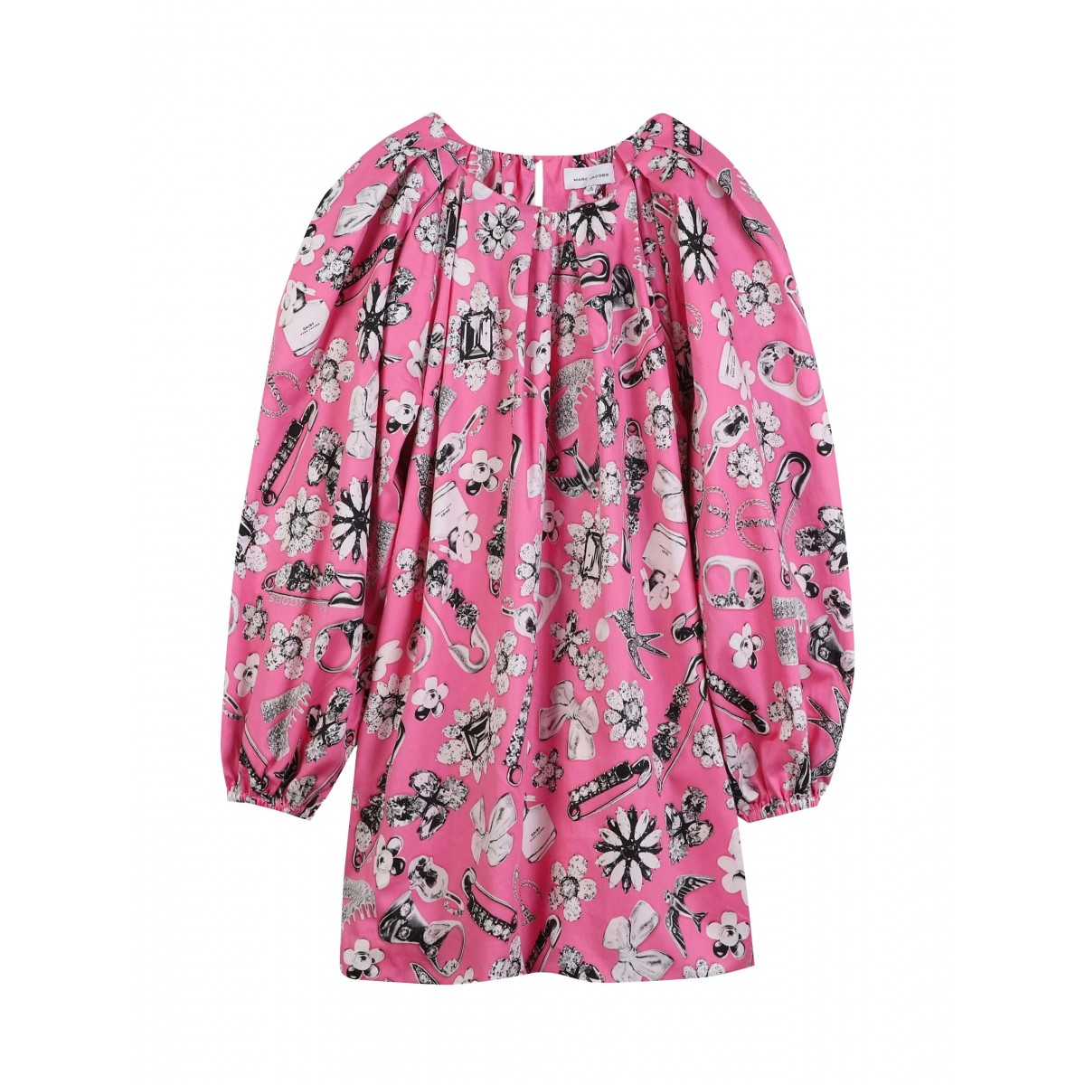 Graphic-print dress