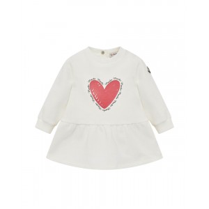 Heart motif cotton dress