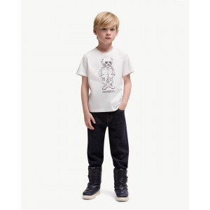 Printed motif cotton T-shirt