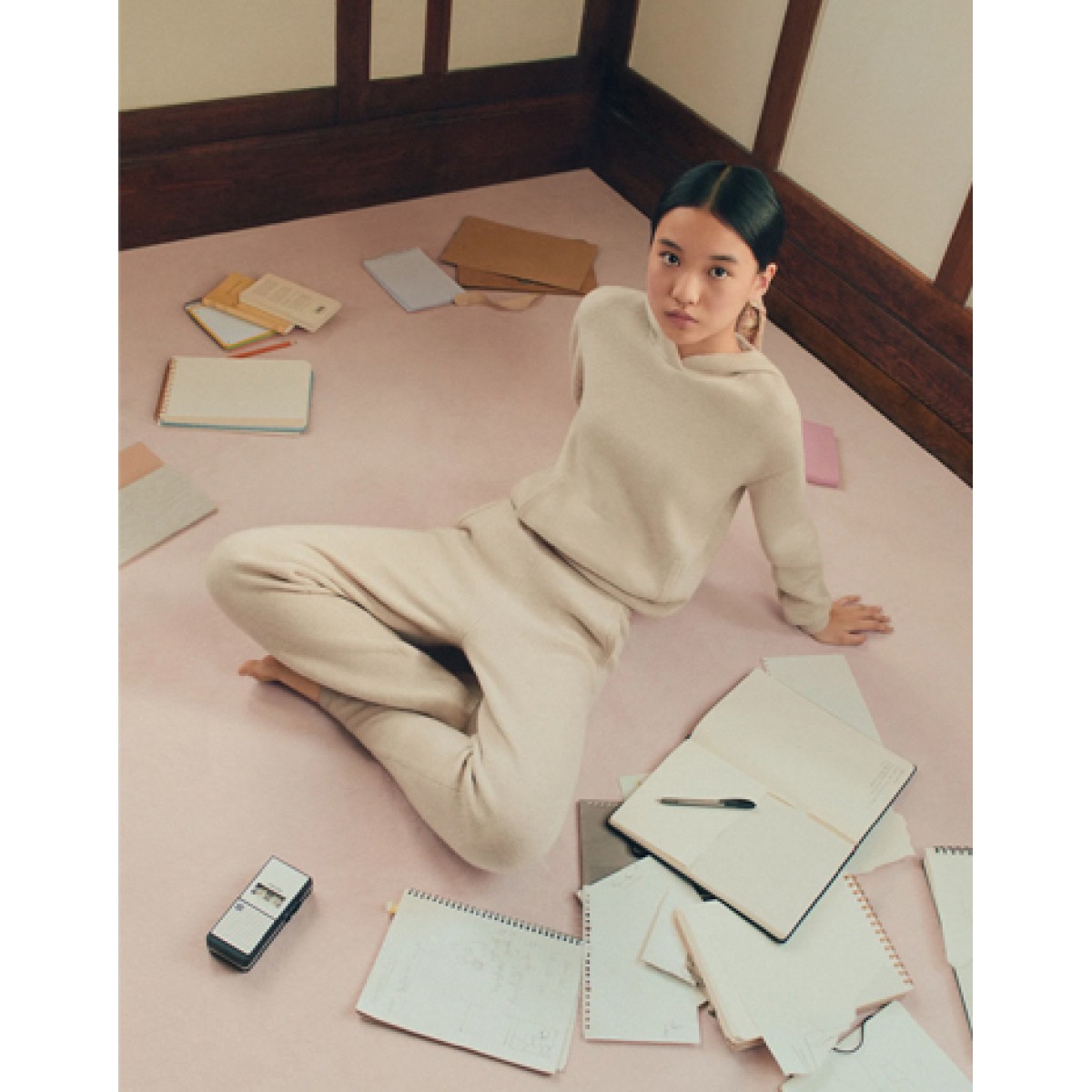 Sweater in wool and cashmere