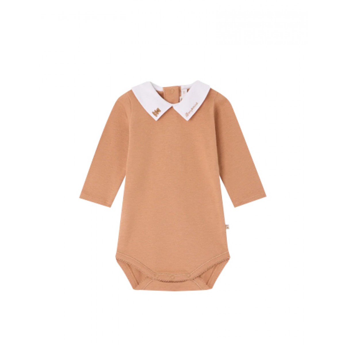 Septembre bodysuit with hand-embroidered Teddy bear collar